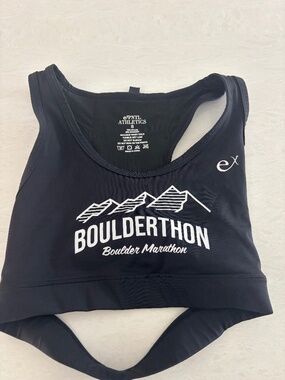 Expntl Black Sports Bra with Phone Pocket - Boulderthon Style